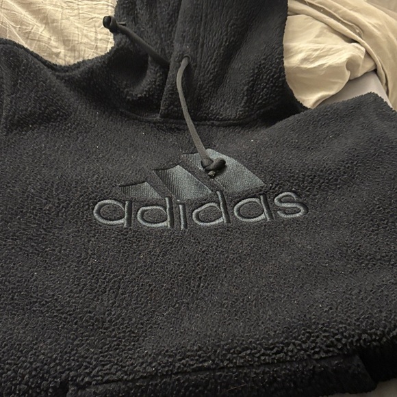 Adidas Black Sherpa Hoodie - Picture 2 of 5